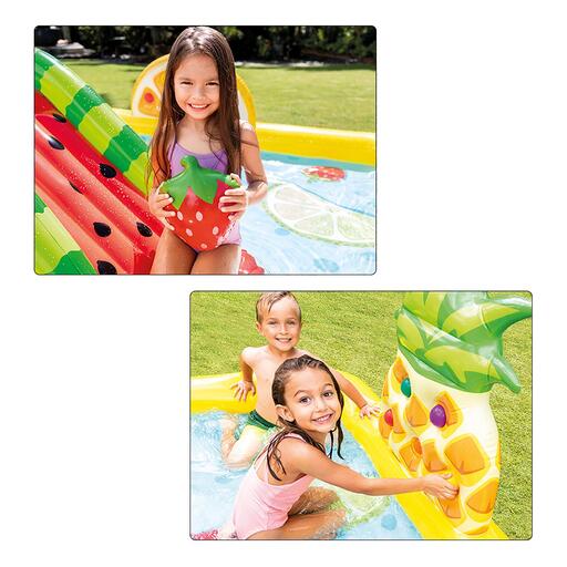 Piscina inflável de frutas