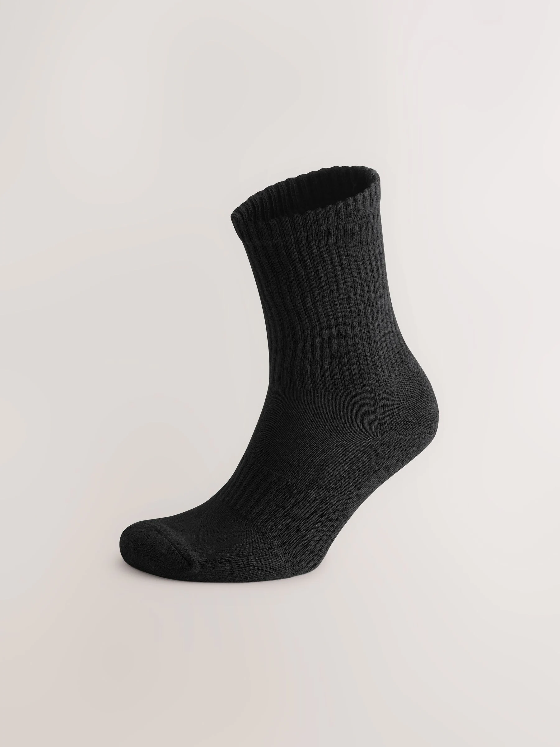 Zwart - Essential set van 6 paar sportsokken