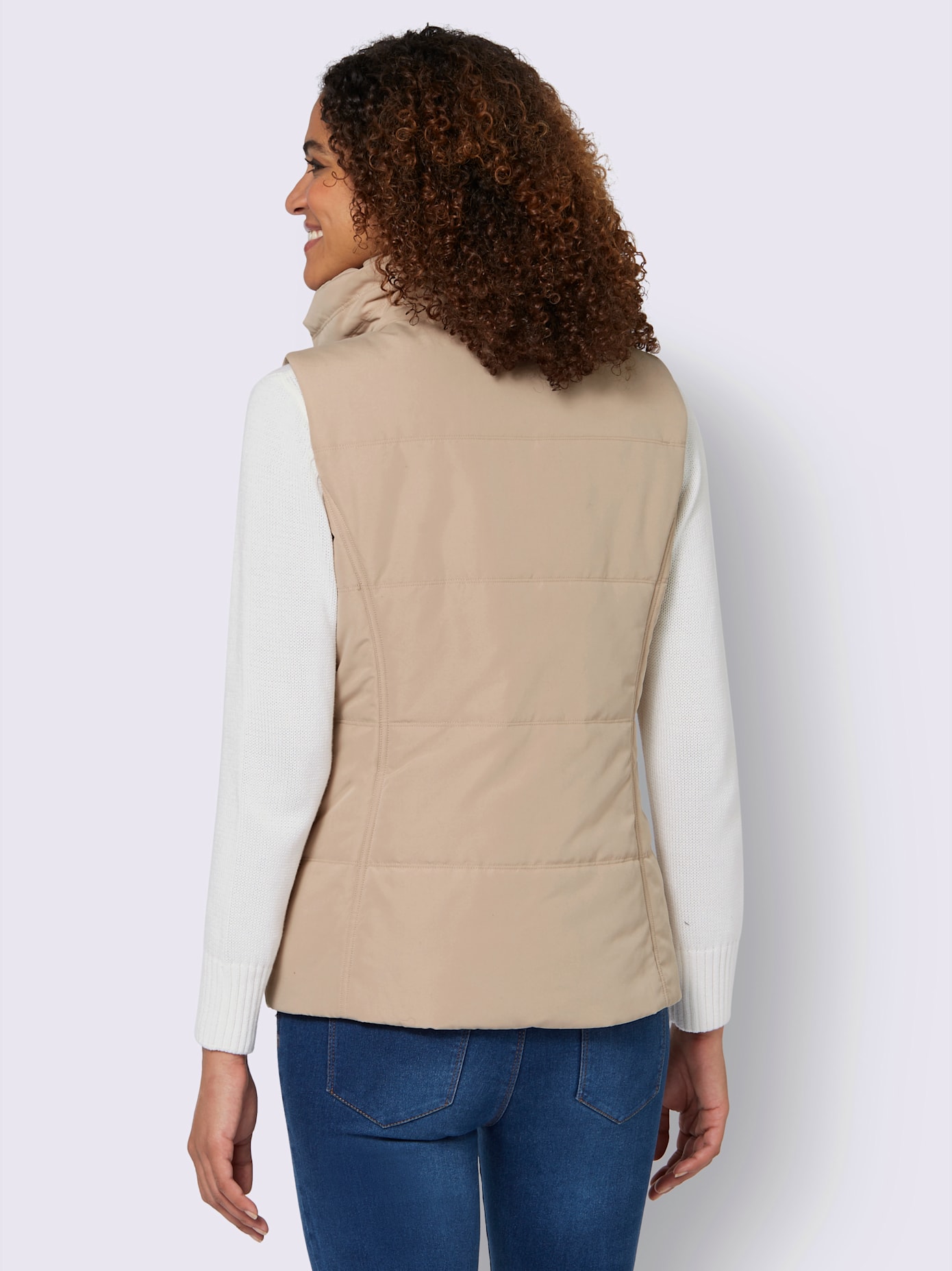 Gilet matelassé joli aspect contrasté