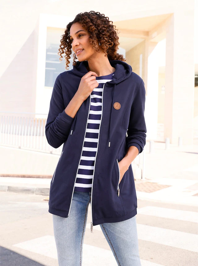 Casual Looks Shirtjacke »Sweatjacke«, 1 Stk.