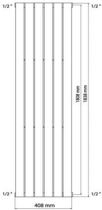 Haceka - Negev Adoria - Designradiator - Wit - Inclusief Bevestigingsset