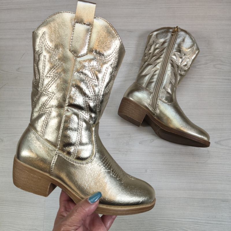 Cowboy boots - gold