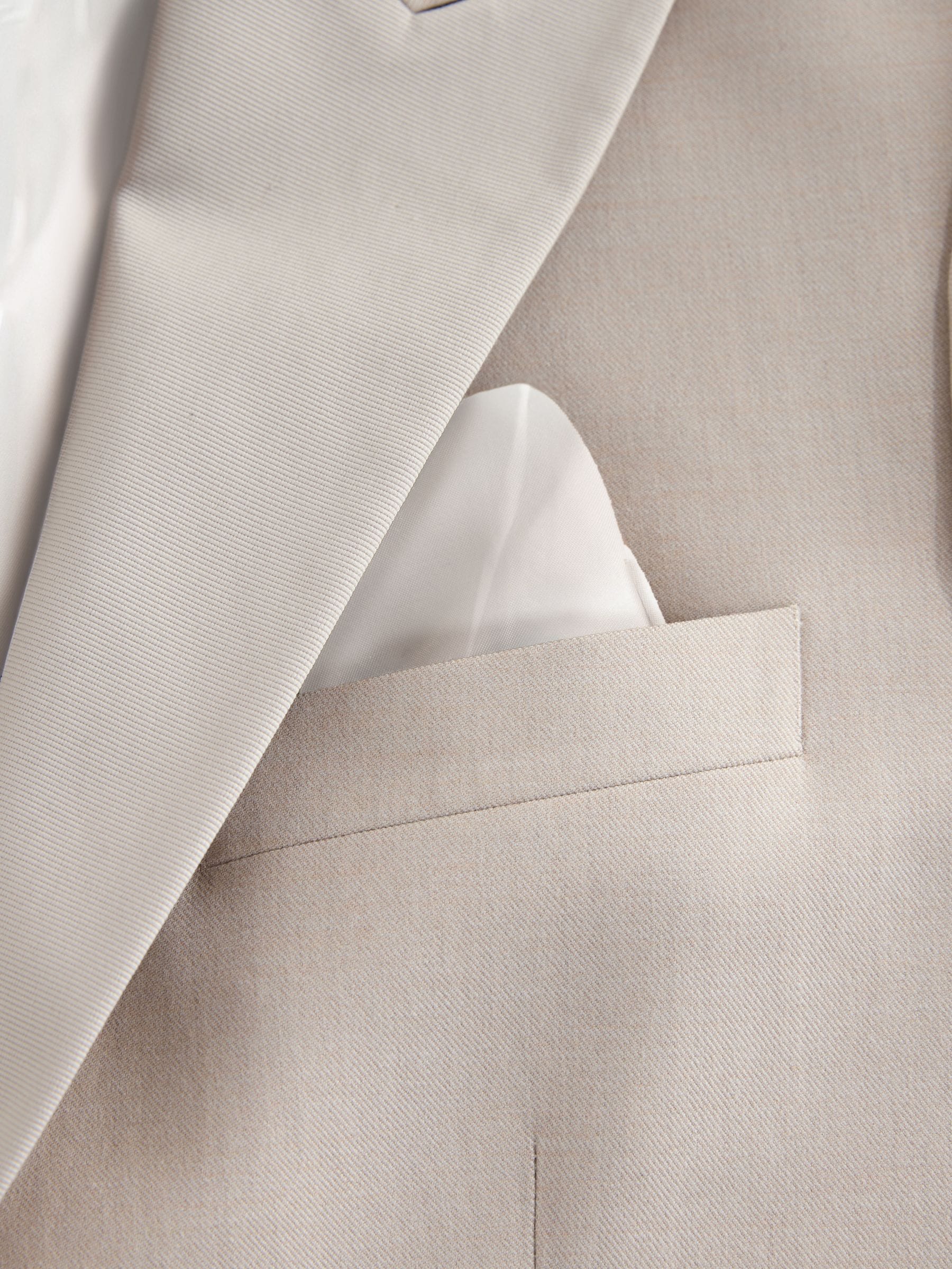 Neutraal - Slim fit smokingjas van flanel