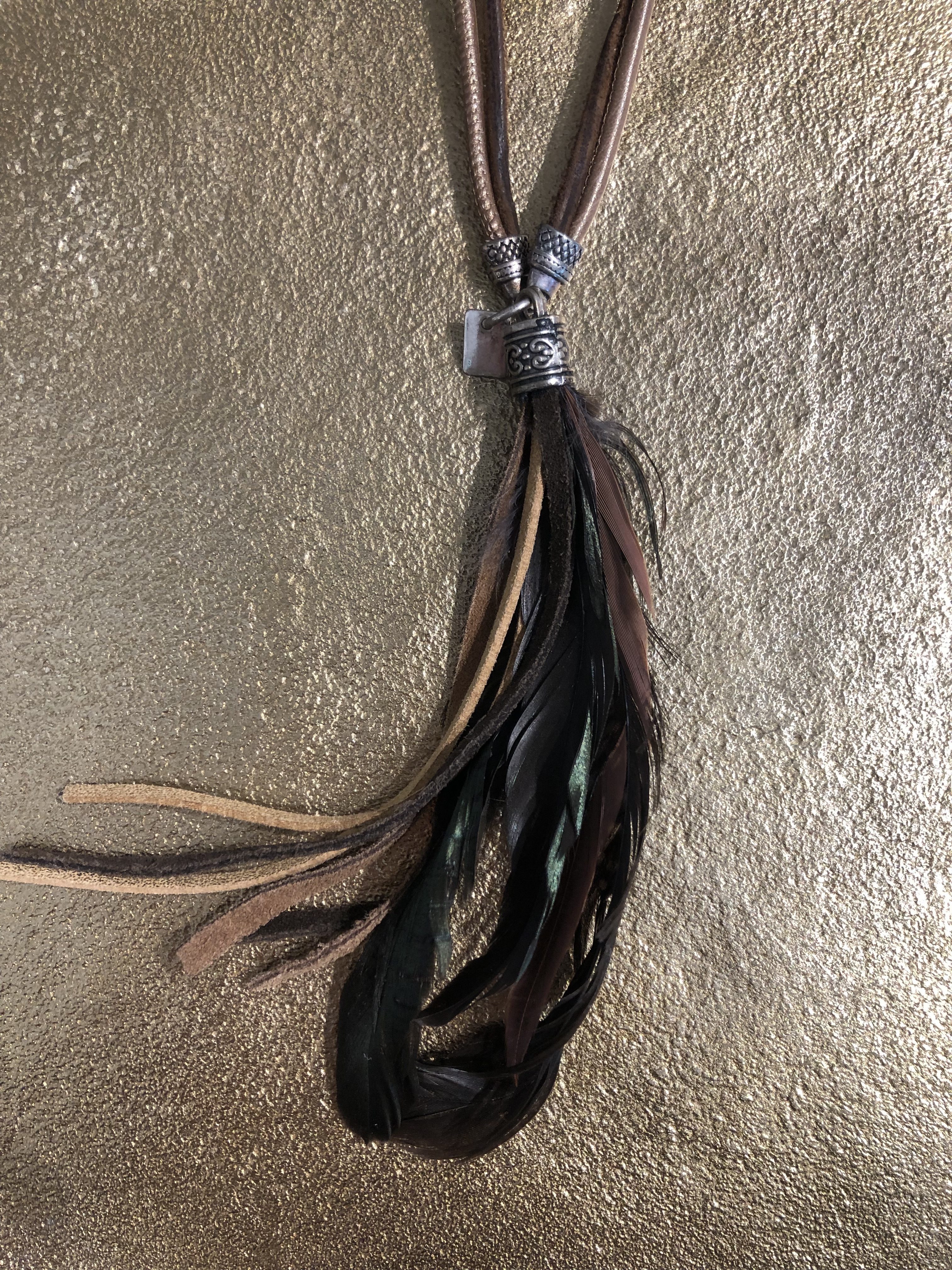 Pimps & Pearls- Ketting- Bruin/Beige
