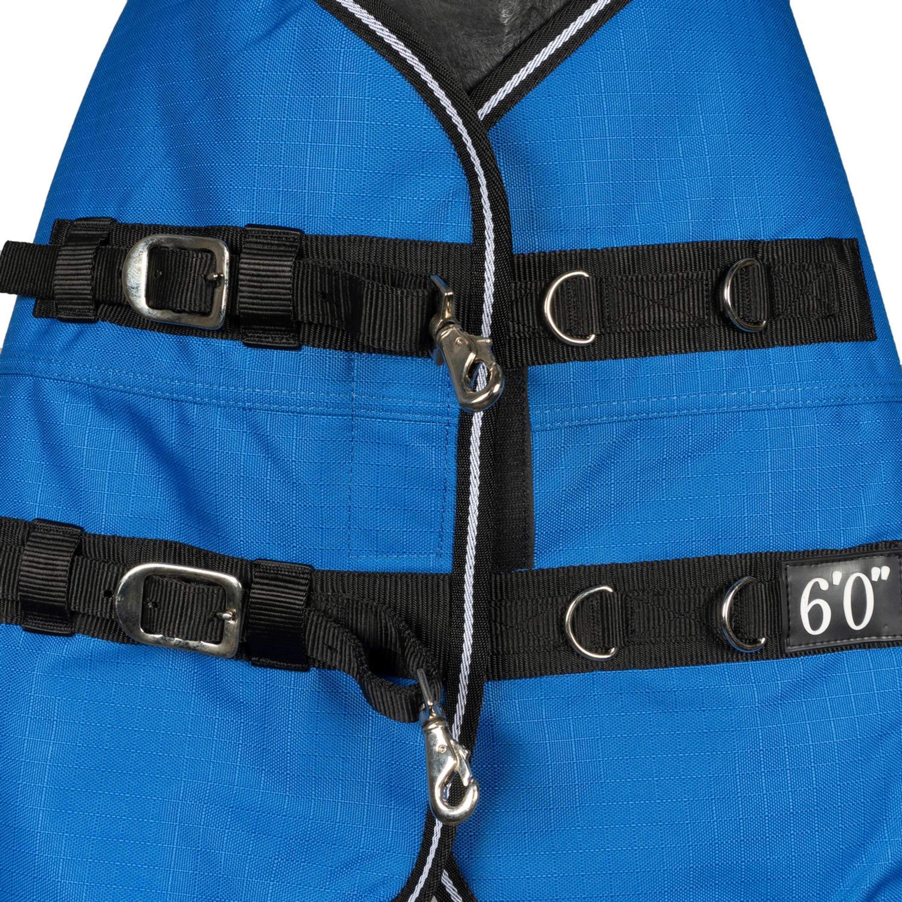 EQUITHÈME Outdoordeken Tyrex 1200D 150g Aisance High Neck Royal Blue