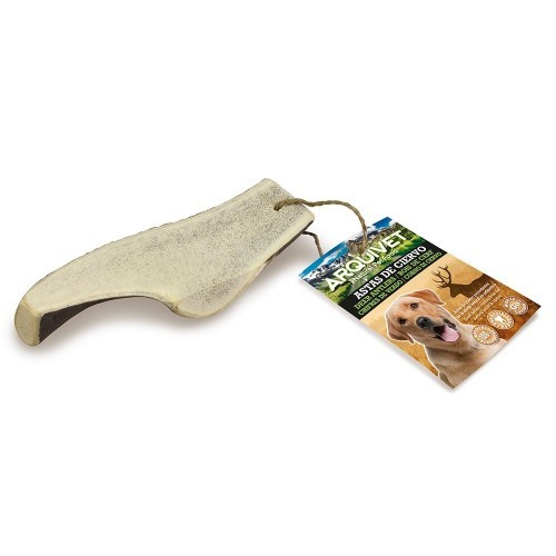 Meia haste de chifre de veado para cães, sabor natural