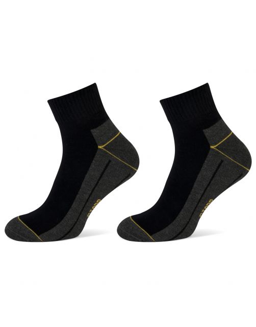 Stapp Yellow Herensok Yellow Quarter Coolmax Zwart - Sokken