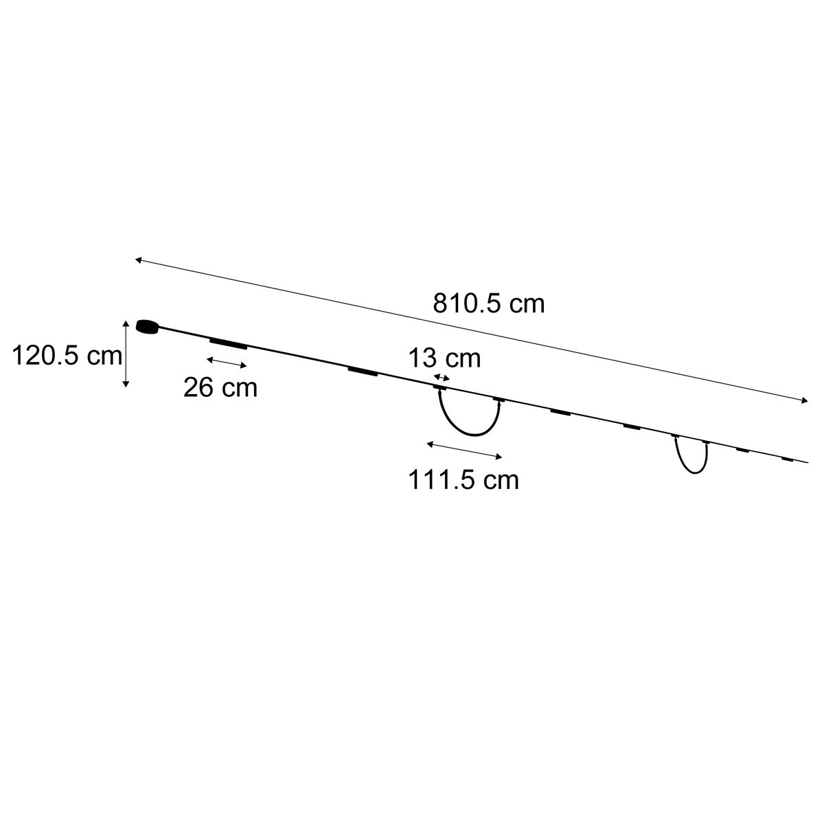 Railsysteem met 6 plafondlampen en 2 hanglampen zwart 1-fase - Magnetic Marra Tautau