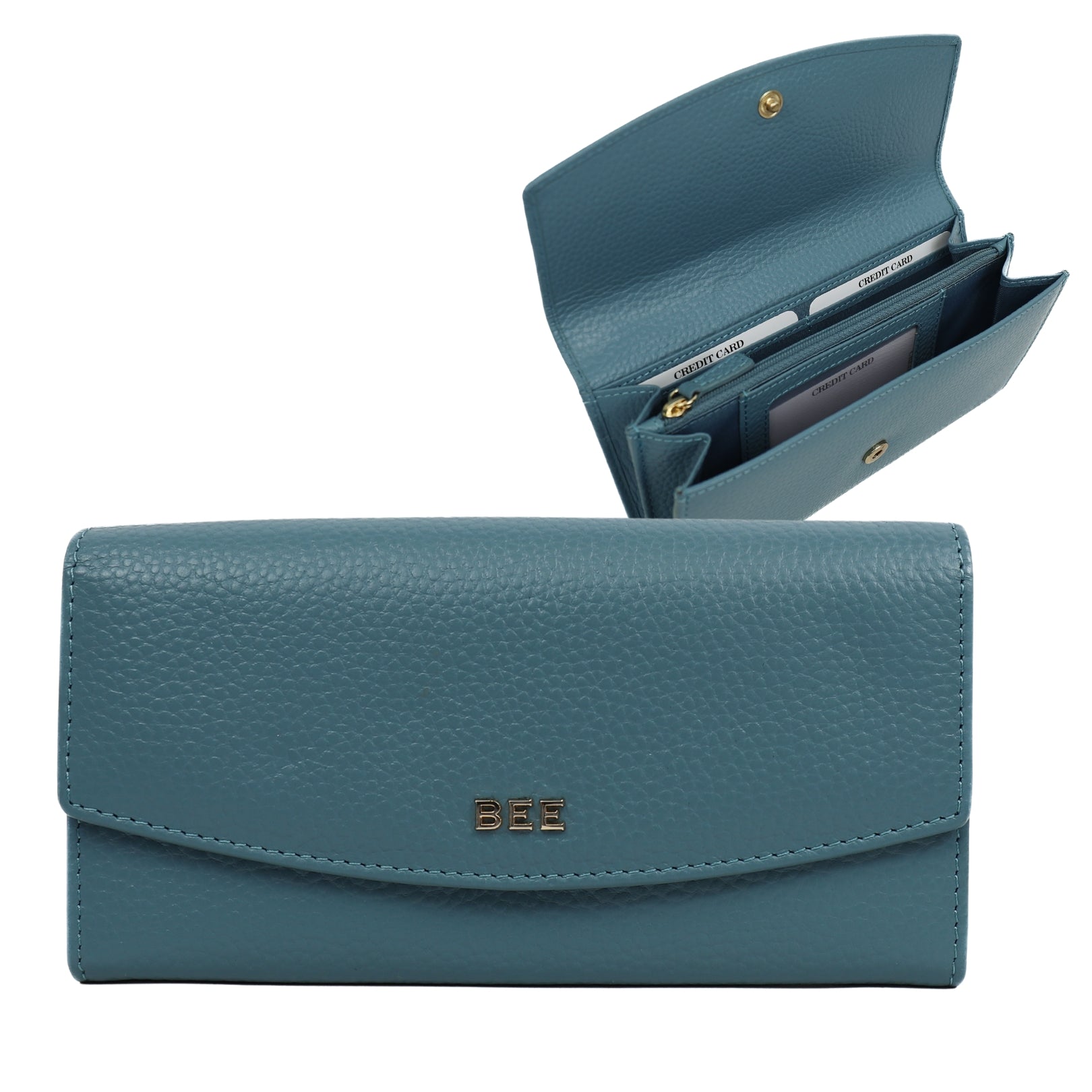 Overslag portemonnee 'Fem' Blue Blue