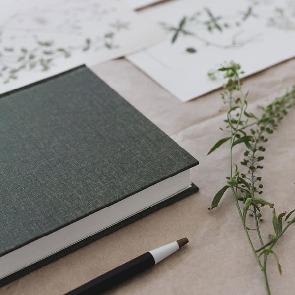 Notatbok A5 Classic Ulinjert Khaki Green Paperstyle