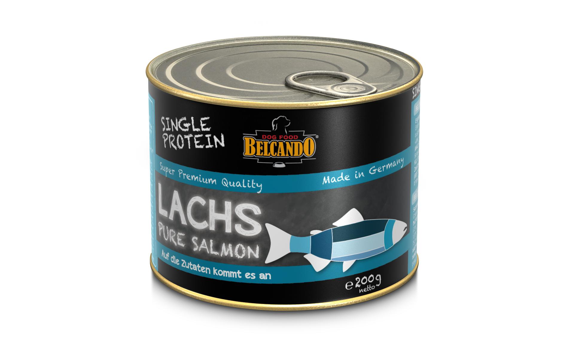 Nassfutter Single Protein Lachs, 200gErgänzungsfuttermittel für Hunde