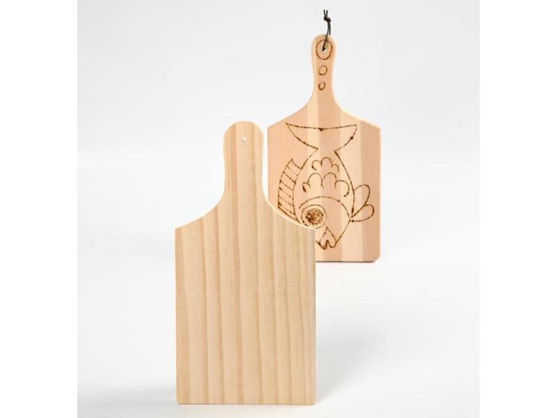Creativ Company Holzartikel Schneidebrett Holz Schneide-Unterlage zum Gestalten