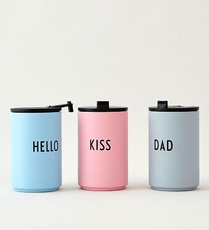Design Letters Termokop - Kiss - Rosa