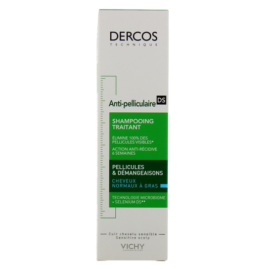 Shampooing traitant antipelliculaire Dercos Vichy - Cheveux normaux à gras
