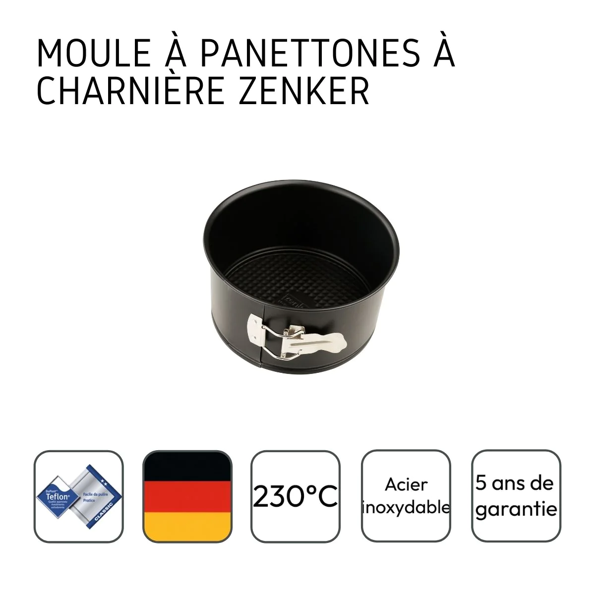 Moule à panettone à charnière 18 cm Spécial Countries Zenker