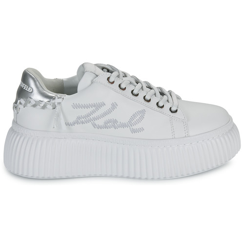 Karl Lagerfeld - KREEPER LO Whipstitch Lo Lace Blanco / Plata
