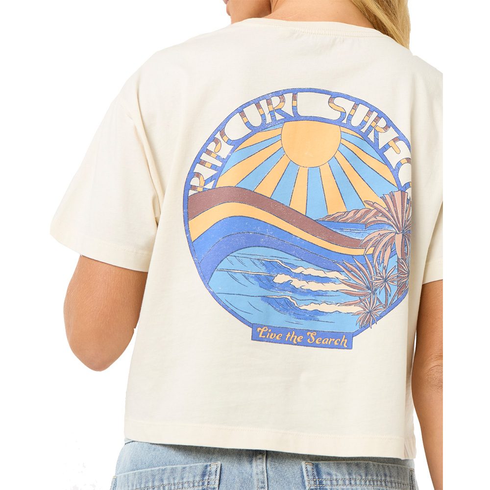 Rip Curl Sun & Sea Crop T-Shirt Damen bone