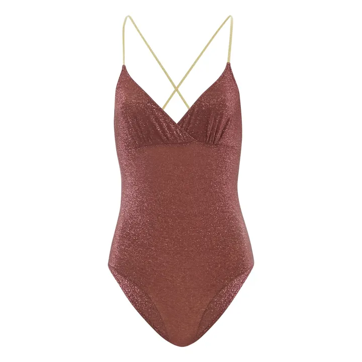Momoni Maillot 1 Pièce Summer Métallisé | Terracotta