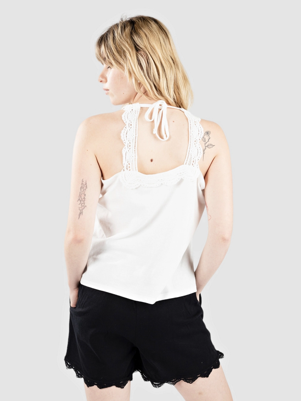 O'Neill Essentials Ava Lace Tank Top snow white