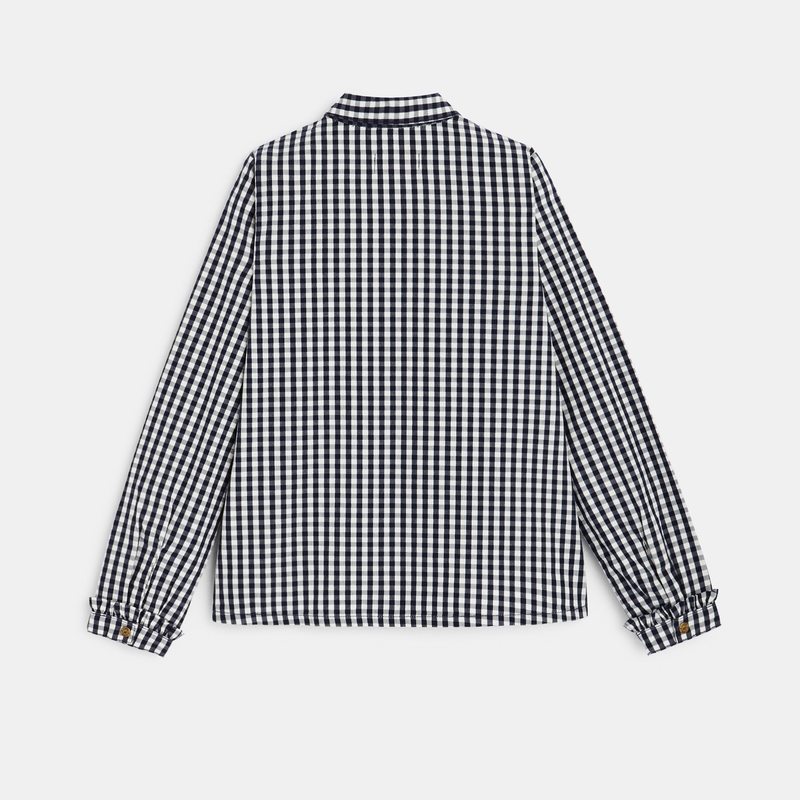 Chemise vichy Chipie bleue fille