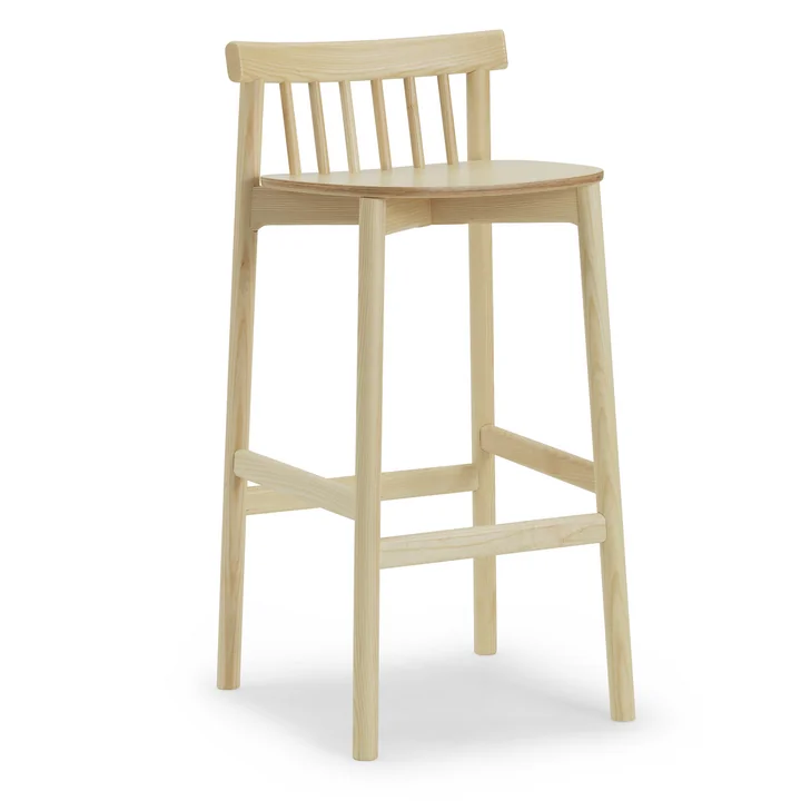 Normann Copenhagen - Pind Barstuhl, 75 cm, Esche natur
