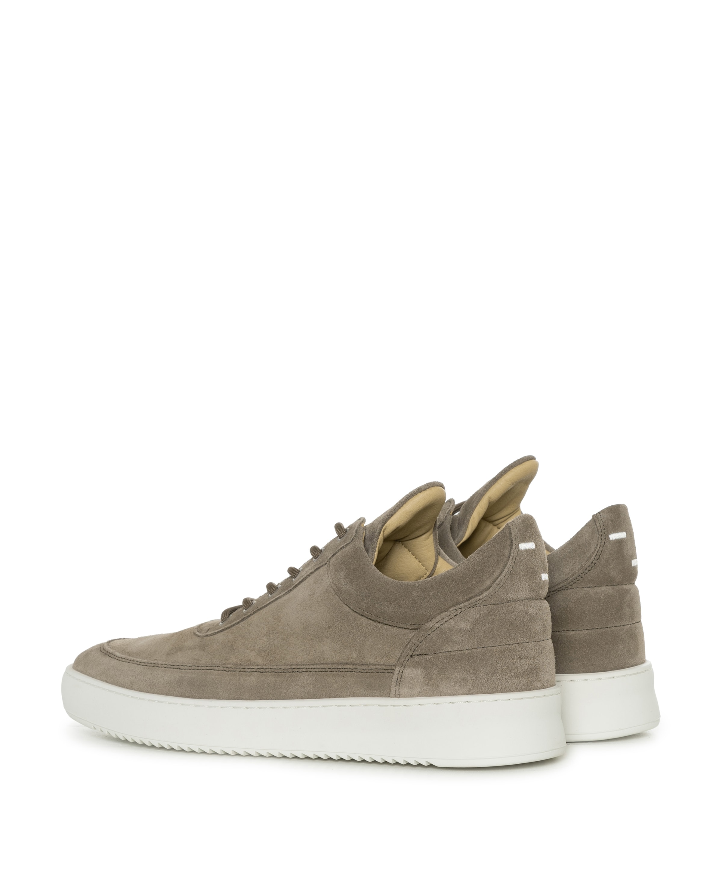 Filling Pieces Low Top Suede Organic heren sneakers beige