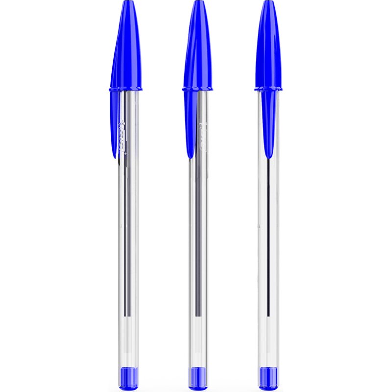 Stylo bille Bic Cristal Original à capuchon publicitaire pointe 1 mm - écriture moyenne - marquage multicolore