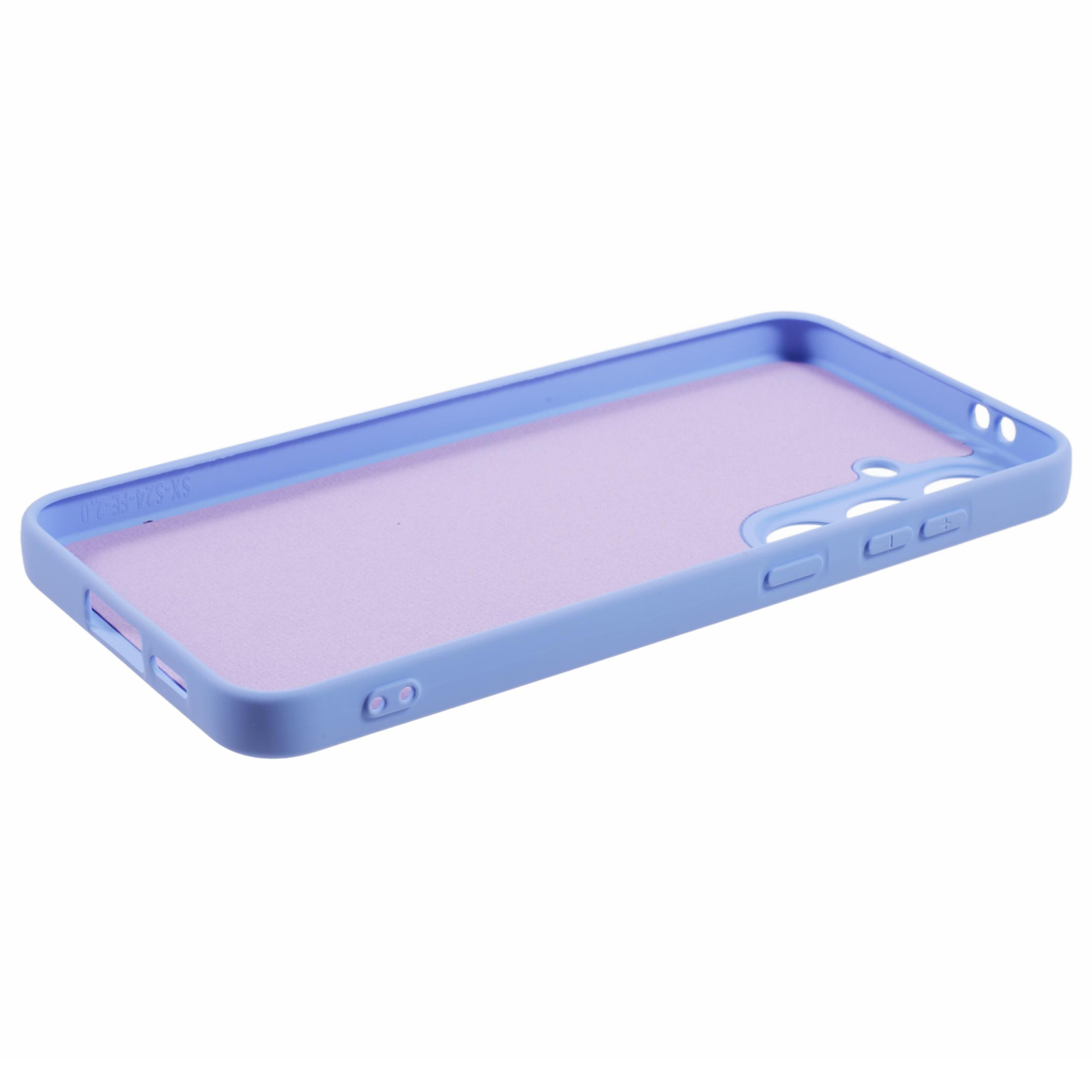Samsung Galaxy S24 FE Gummi Case Hülle mit Kameraschutz - Blaulila (Matt)