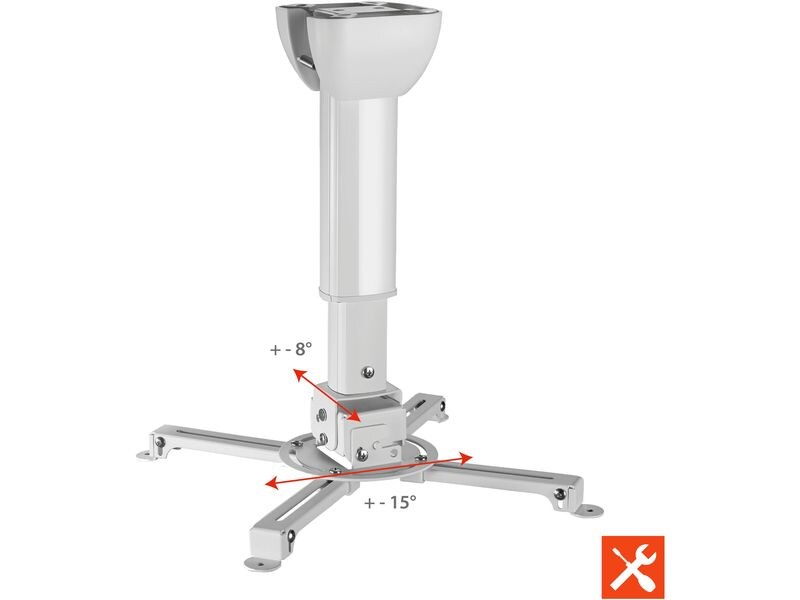 Celexon Deckenhalterung MultiCel 4060 Pro Weiss Beamer Deckenhalterung universal