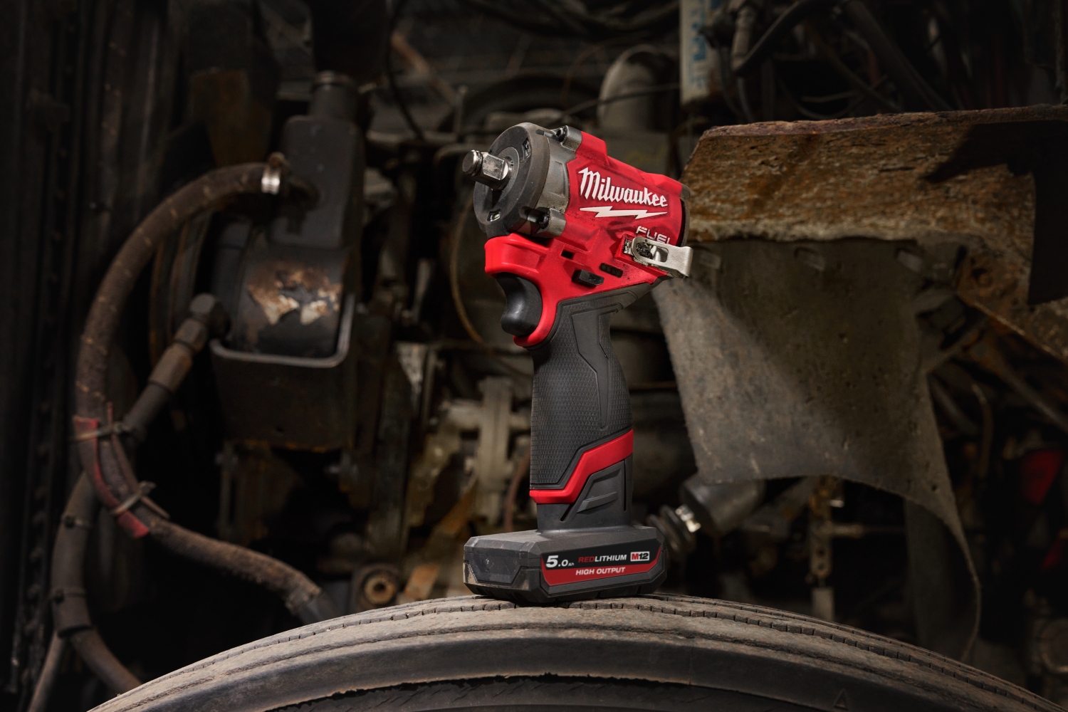 Milwaukee M12 FCIWF12G3-502X 12V Li-ion accu slagmoersleutel set (2x 5.0Ah accu) in HD Box - 745Nm - 1/2