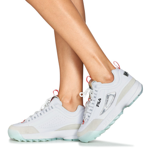 Fila - DISRUPTOR M - Blanc / Argenté