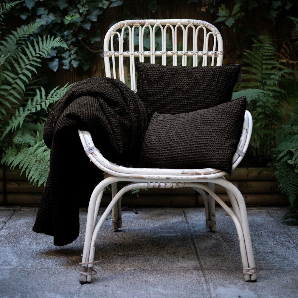 Coussin maia carbone 45 x 45 cm