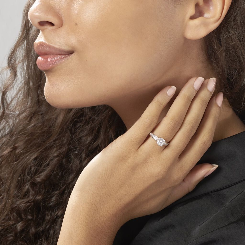 Bague Celia Or Blanc Diamant