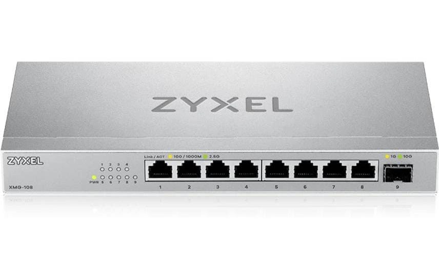 SFP+ Switch XMG-108 8 Port<br>8-Port 2.5G Unmanaged Switch mit 10G Uplink