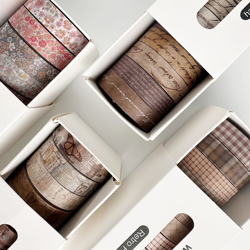 Jun's Journal - Plaid Masking Tape (verschillende ontwerpen) / Set