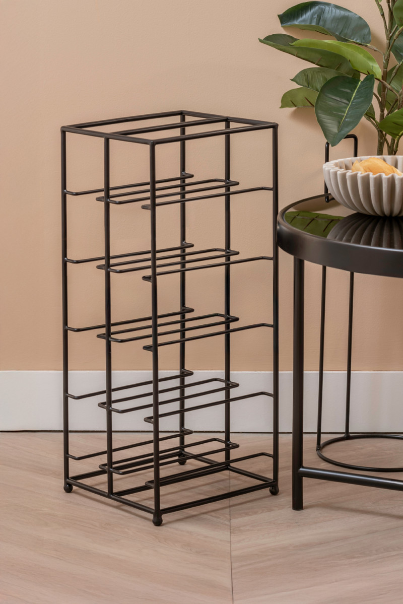 Wine Rack Dual Floor PT4273BK Black