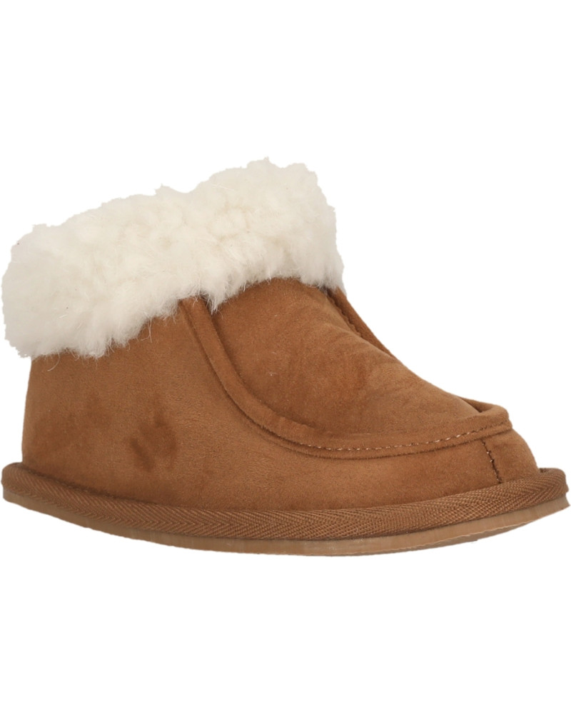 Zigzag - Elian Kids Warm Slipper - cognac