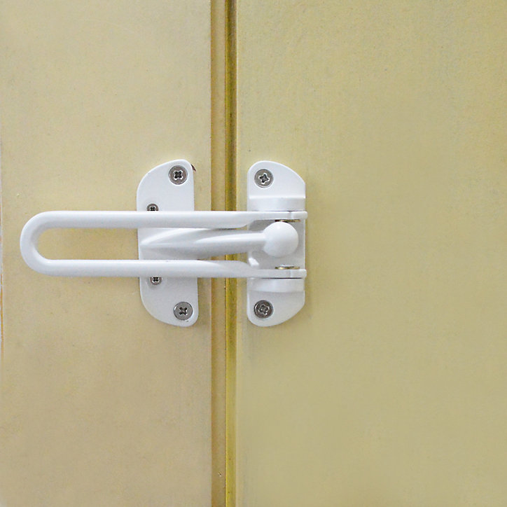 Protection de porte Smith & Locke 108 x 64 mm blanc