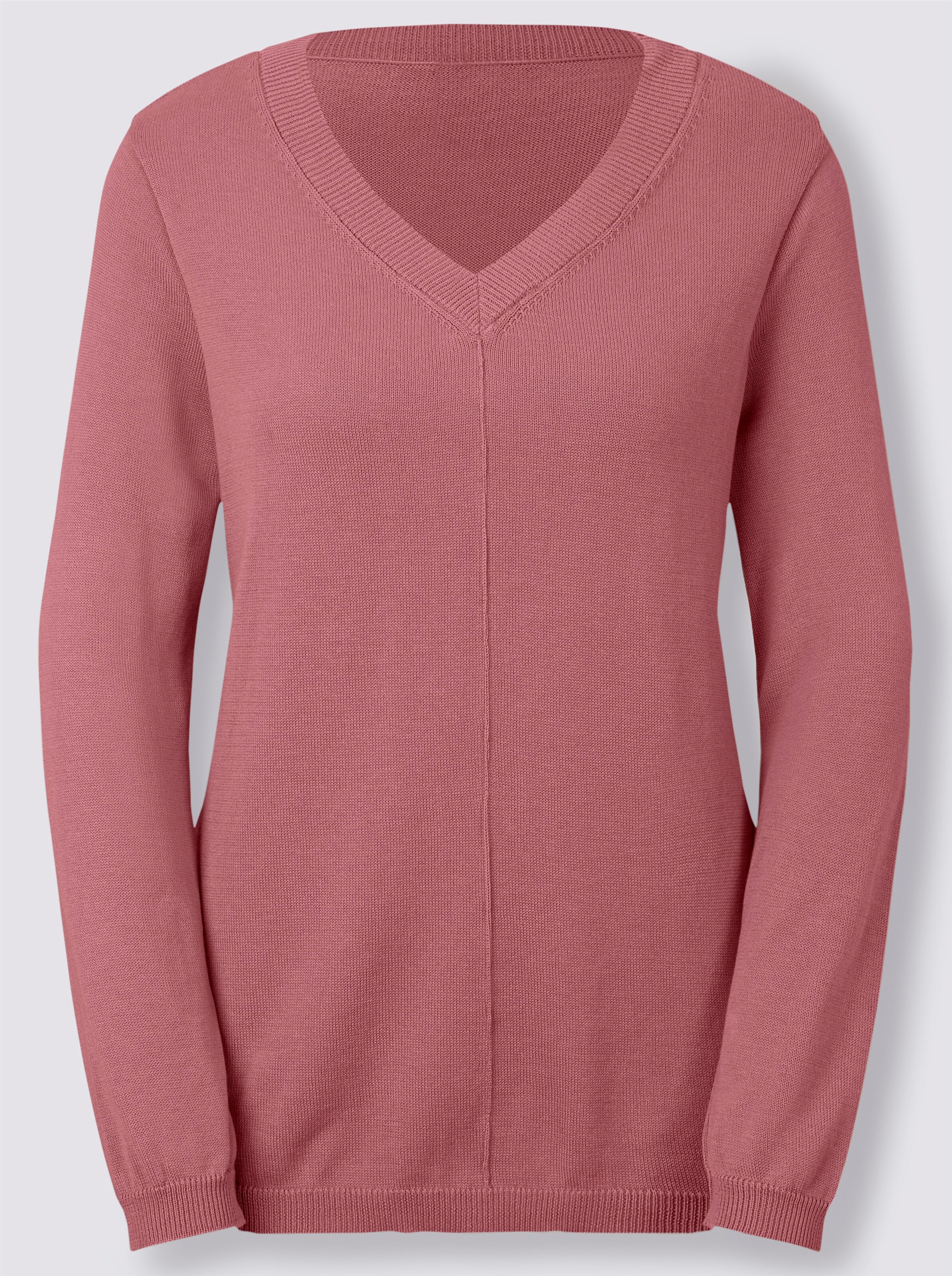 V-Ausschnitt-Pullover