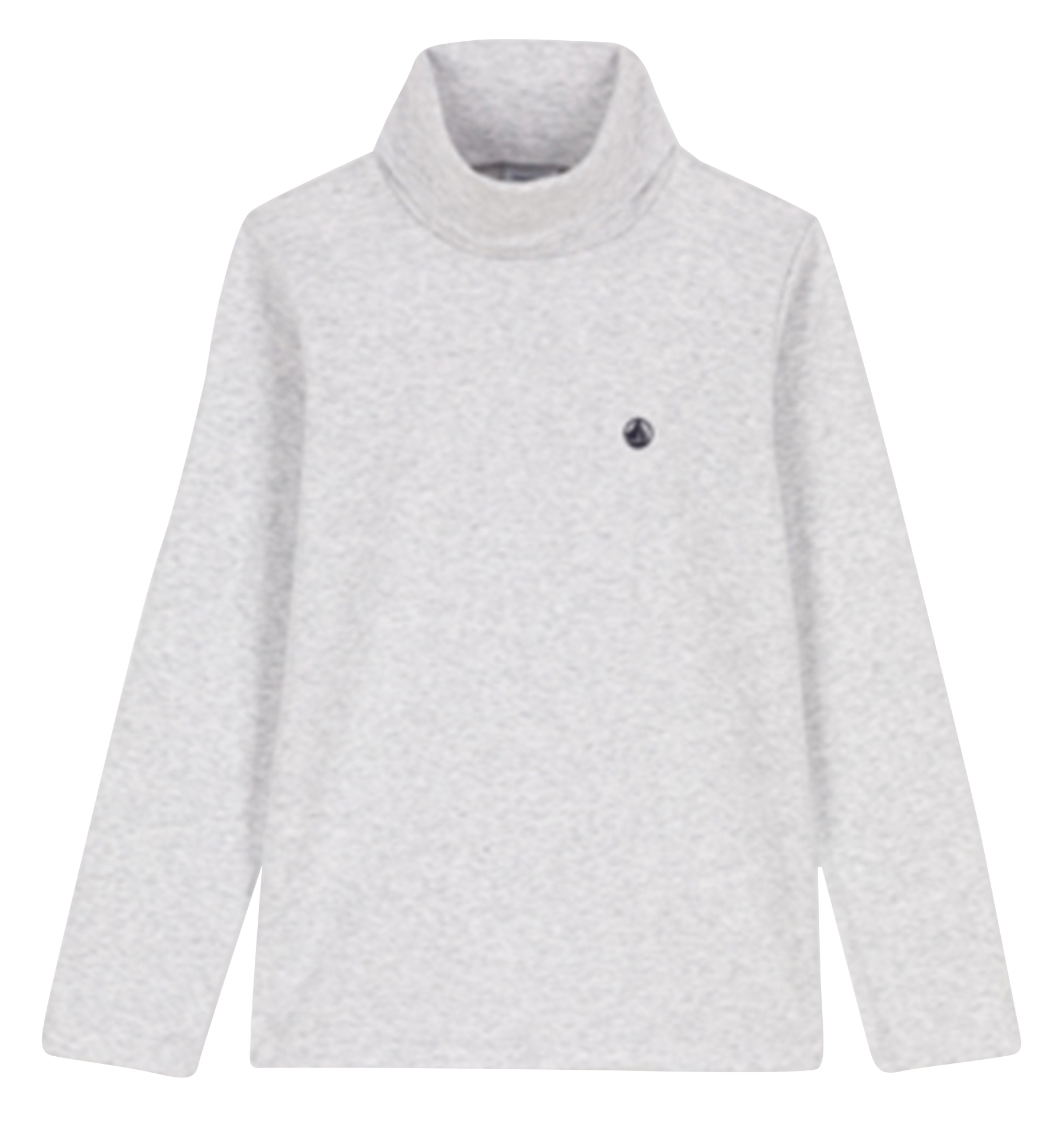 Sous-pull col roulé en coton bio| Gris