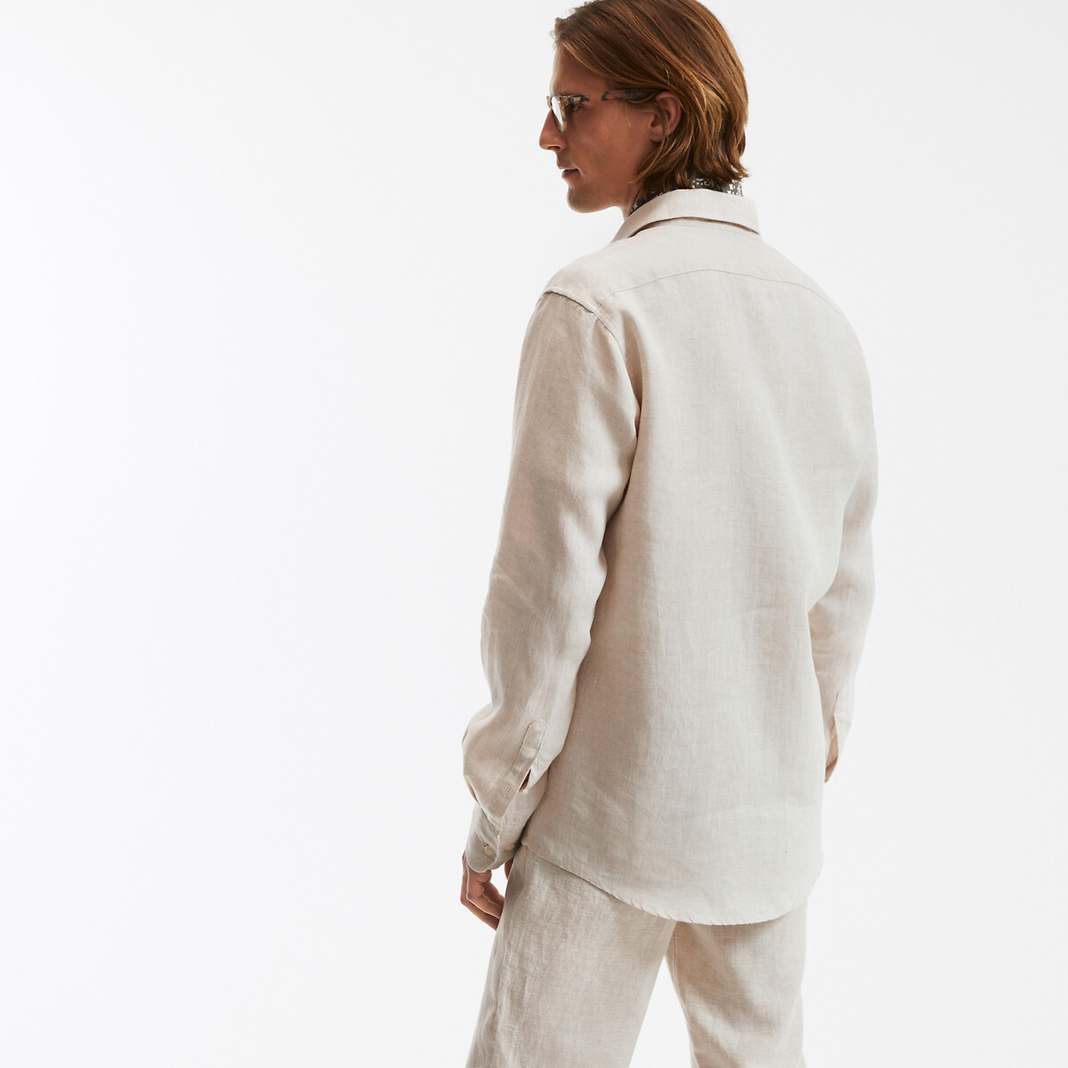 COLEÇÕES LA REDOUTE<br>Camisa reta de linho, Signature, CARL
