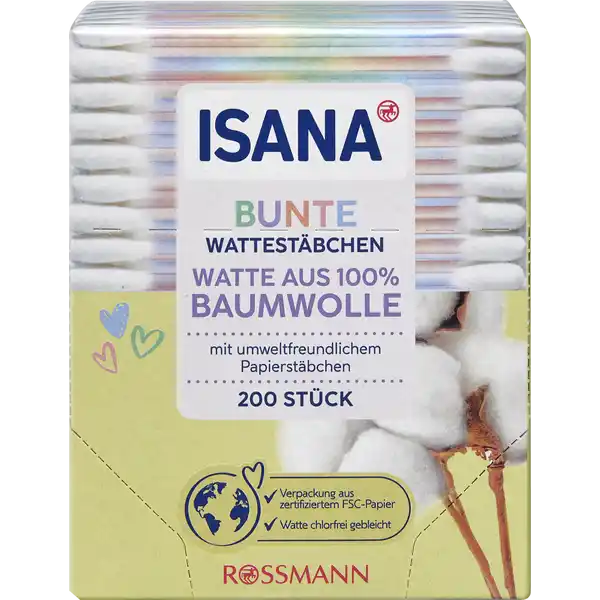 Bunte Wattestäbchen