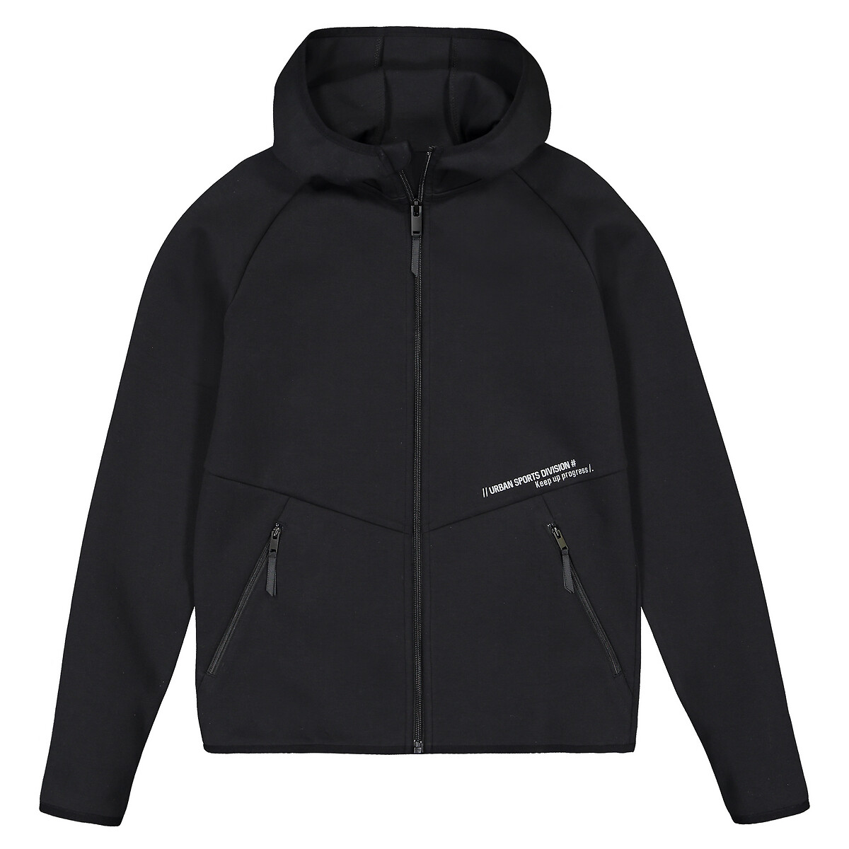 COLEÇÕES LA REDOUTE<br>Moletom com capuz e zíper, material técnico