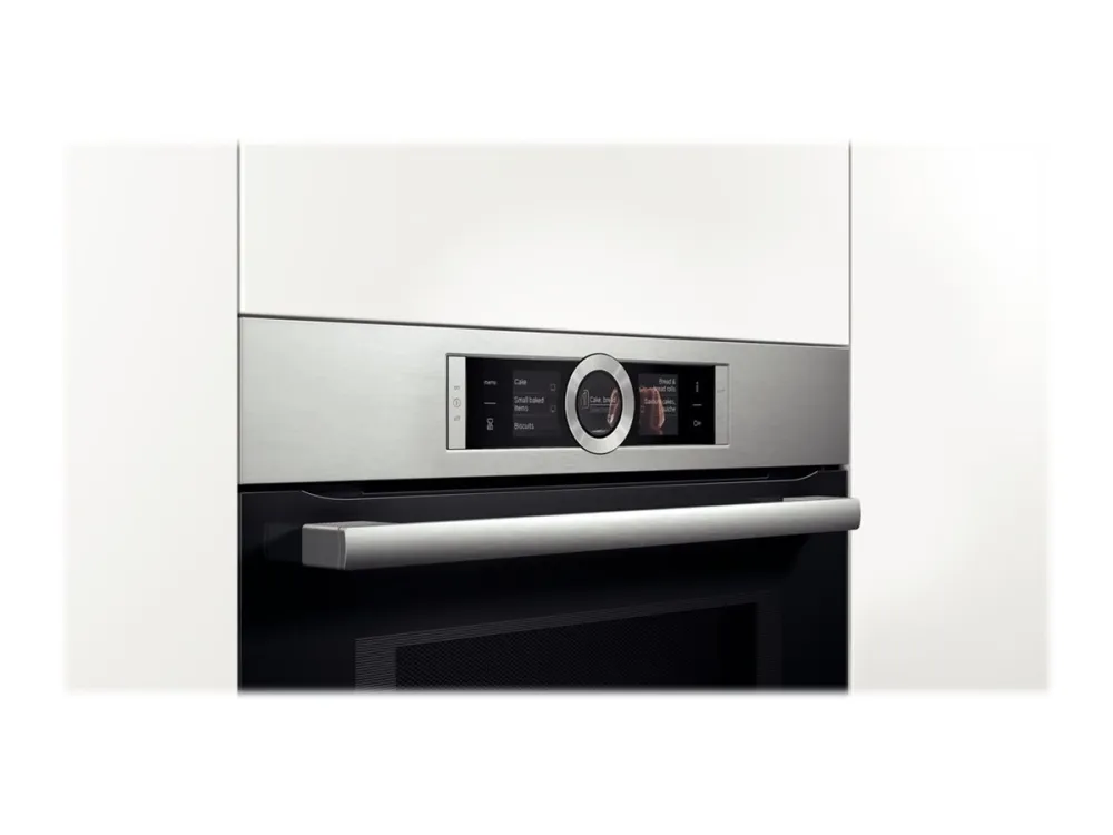 Bosch Serie | 8 HSG636BS1 - Ovn - med dampfunktion - til indbygning - niche - bredde: 56 cm - dybde: 55 cm - højde: 58.5 cm - med selv-rengøring - Klasse A  - rustfrit stål