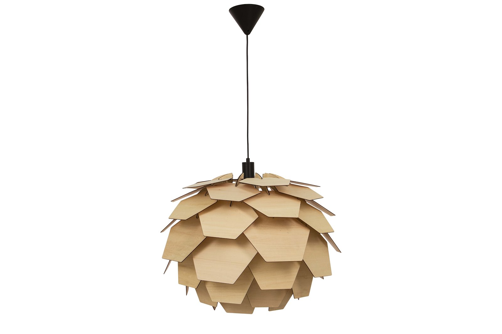Carpatica taklampe Natur fineer Ø:60 E27 sokkel max 60W