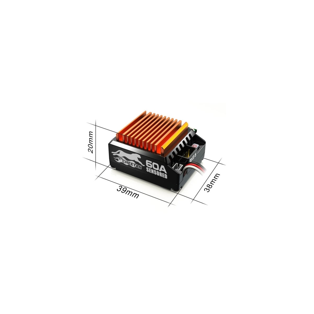 SkyRC Cheetah 1/10 BL Sensor sett 3250KV 10.5T