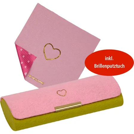 Die Spiegelburg Brillenetui mit Putztuch - Herz