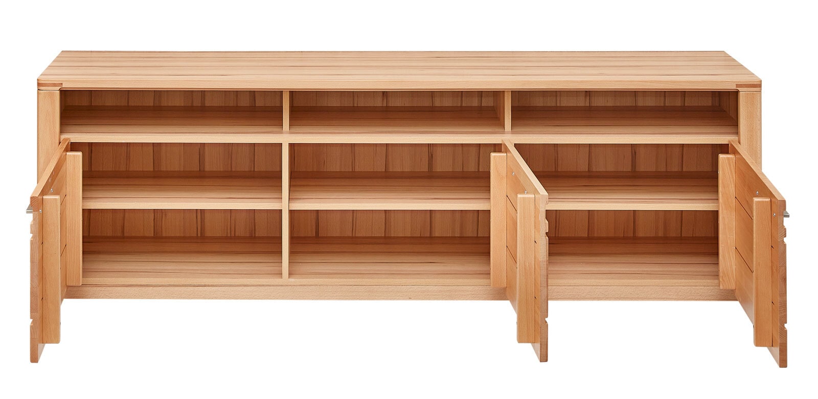 TV-Unterteil Nature One 190x58x45 cm braun Teilmassiv Buche lackiert