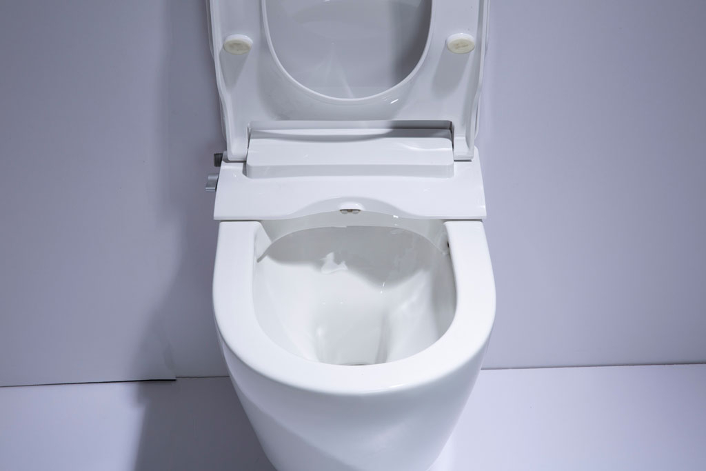 Geberit UP100 toiletset met Saniclear Jama randloos toilet en bidetzitting