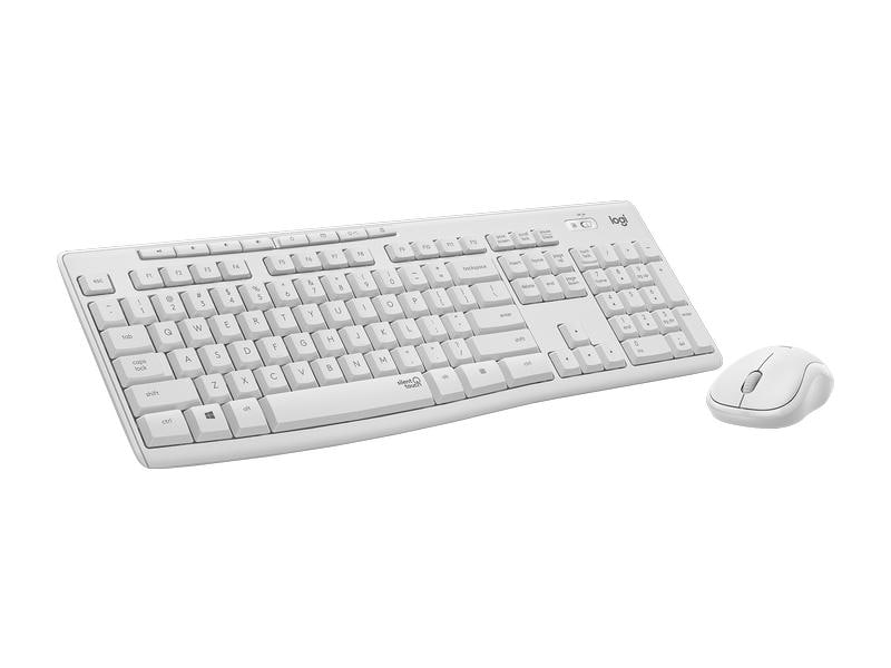 Logitech Tastatur-Maus-Set MK295 White CH-Layout Kabelloses Tastatur-Maus-Set